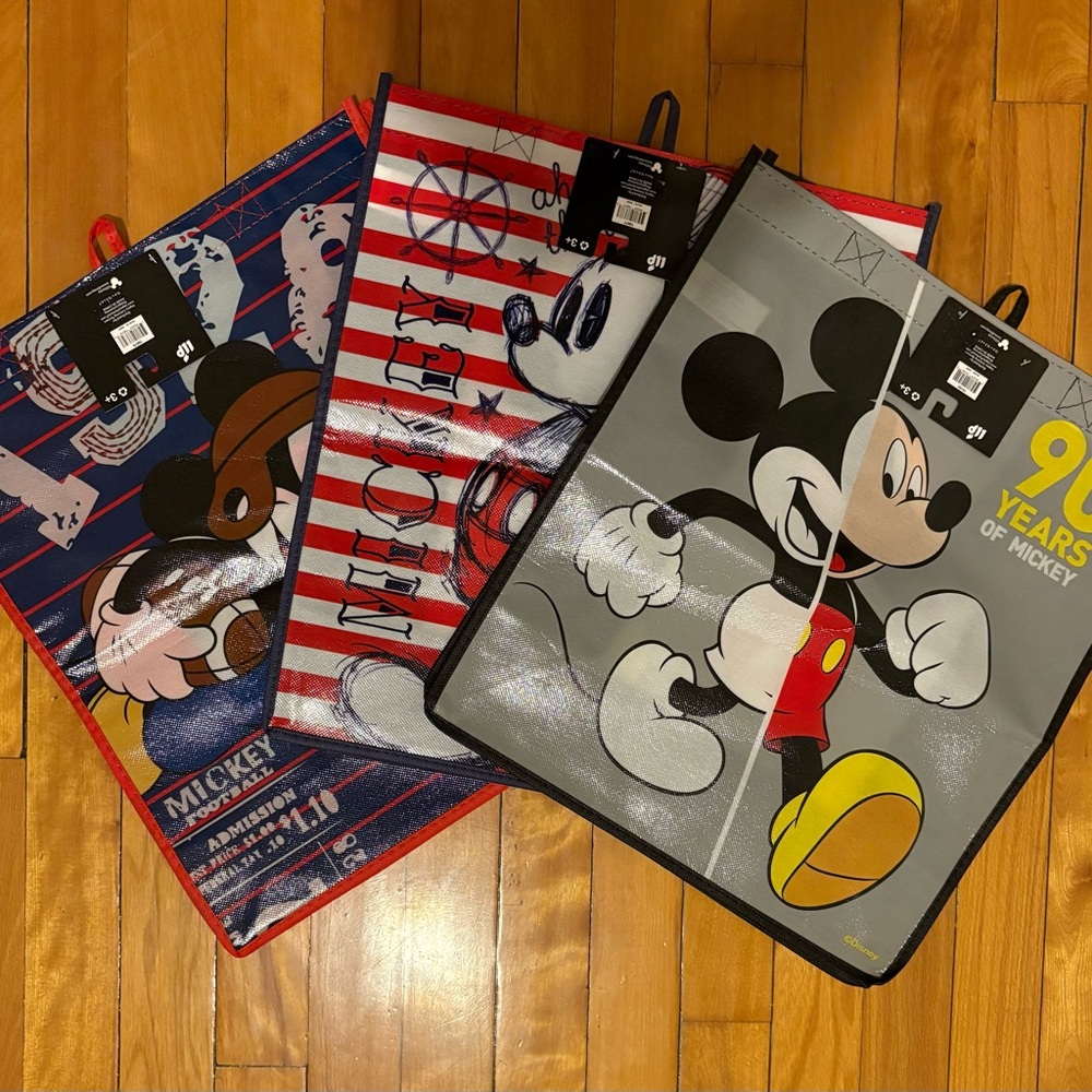 Disney Mickey Mouse Colorful Tote Trio